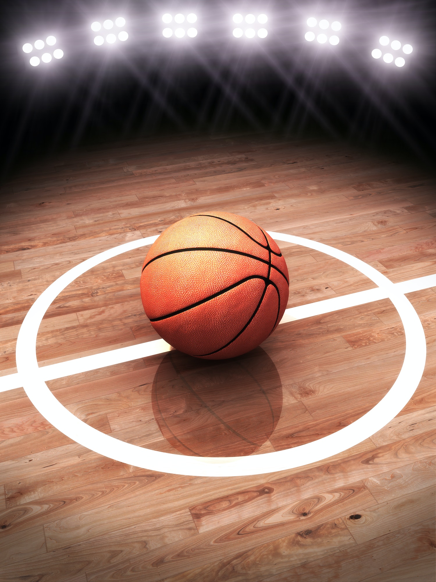 3d rendering of a basketball